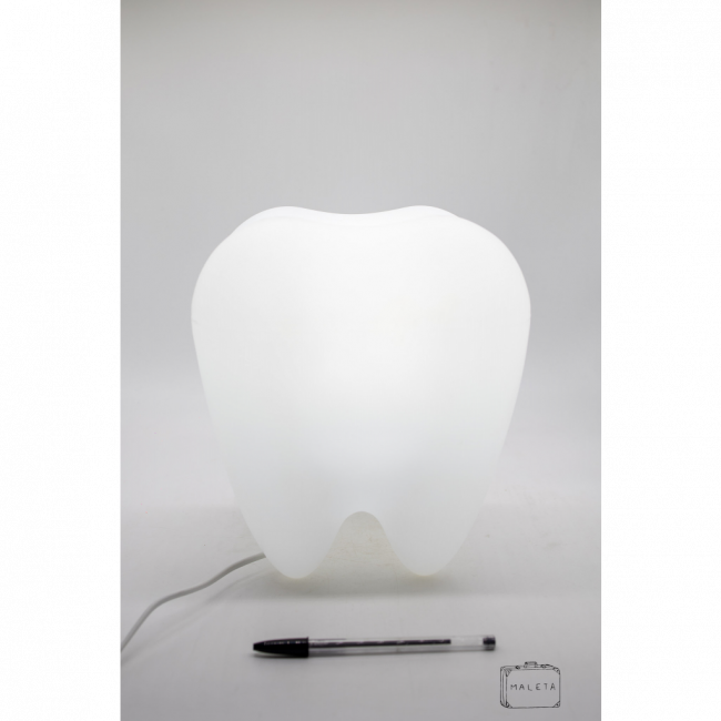LUMINÁRIA DE MESA DENTE BRANCA