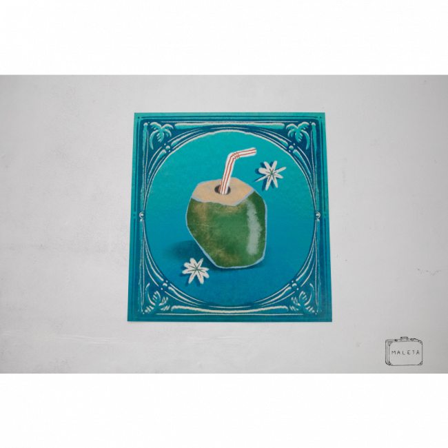 ARTE GRÁFICA PLACA PVC CÔCO - 0,50X0,54