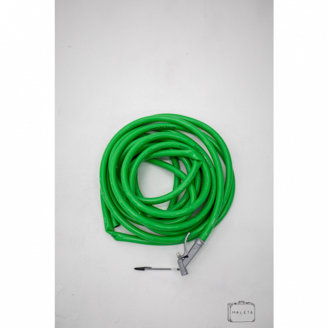 MANGUEIRA VERDE GROSSA COM PISTOLA DE MANGUEIRA – LS