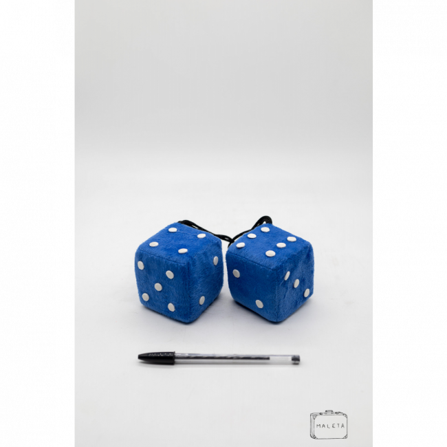 DADOS DE PELÚCIA AZUL