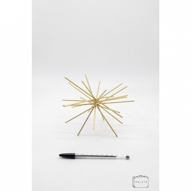 ESCULTURA DE OURIÇO DOURADO