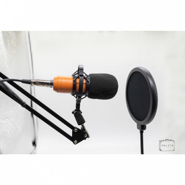 MICROFONE DE MESA FLEXÍVEL (PODCAST)