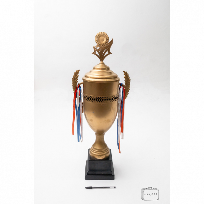 TROFÉU DOURADO (FITILHOS NAS ALÇAS)