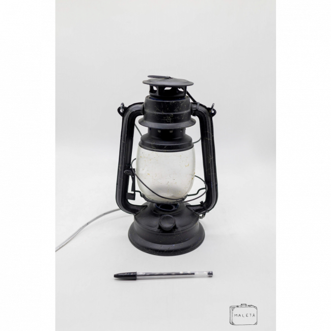 LAMPIÃO ELÉTRICO PRETO