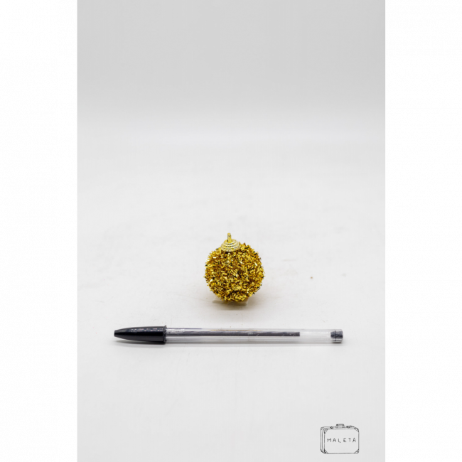 BOLA PARA ÁRVORE DE NATAL DOURADA PEQUENA