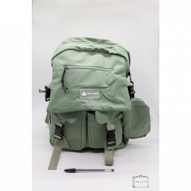MOCHILA TECIDO TACTEL VERDE