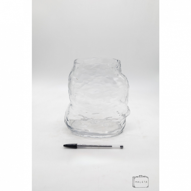 VASO DE VIDRO MARTELADO - LS