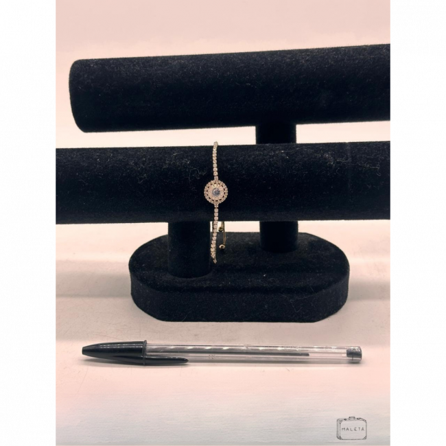 PULSEIRA RÍGIDA COM STRASS - LS