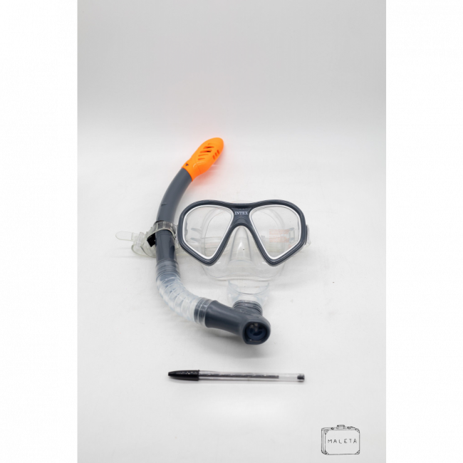 SNORKEL CINZA COM LARANJA - LS