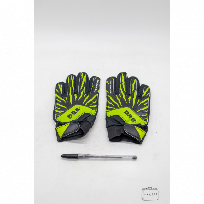 LUVA DE GOLEIRO PRETA E VERDE - LS