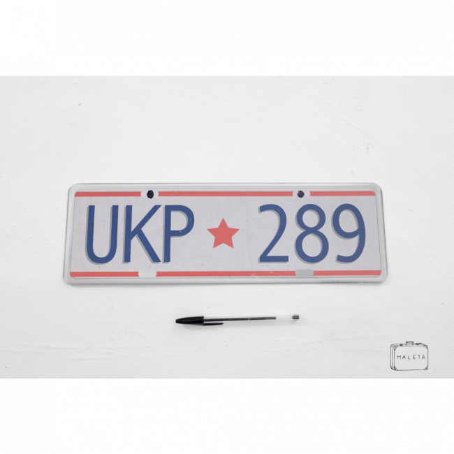 PLACA DE CARRO PVC - UKP 289