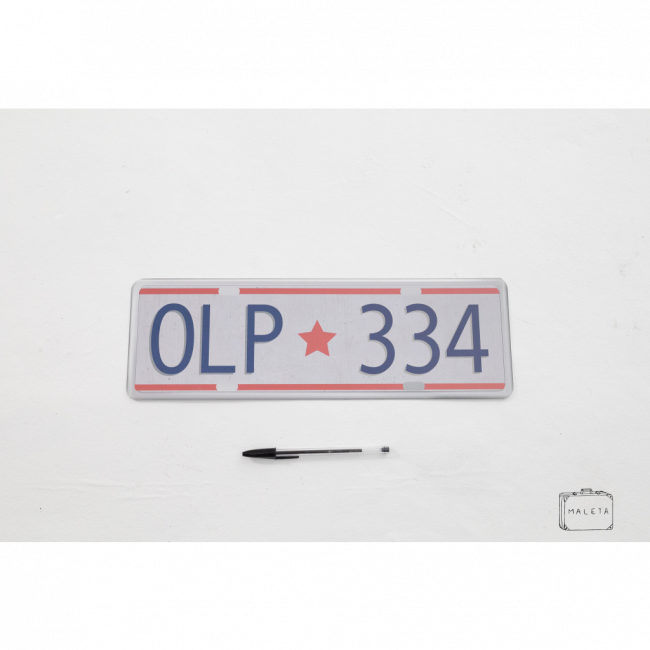 PLACA DE CARRO PVC - OLP 334
