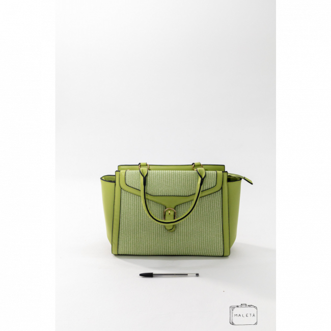 BOLSA FEMININA COURO VERDE 