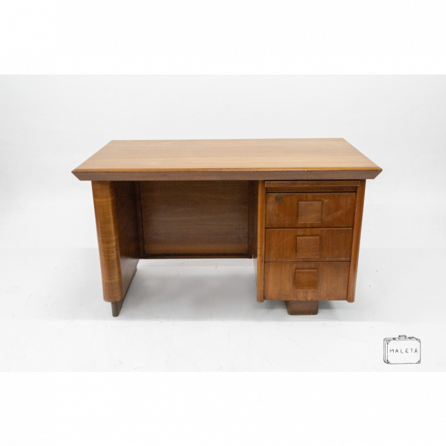 MESA DE ESCRITÓRIO MADEIRA TRÊS GAVETAS - L1,30XP0,70XA0,76