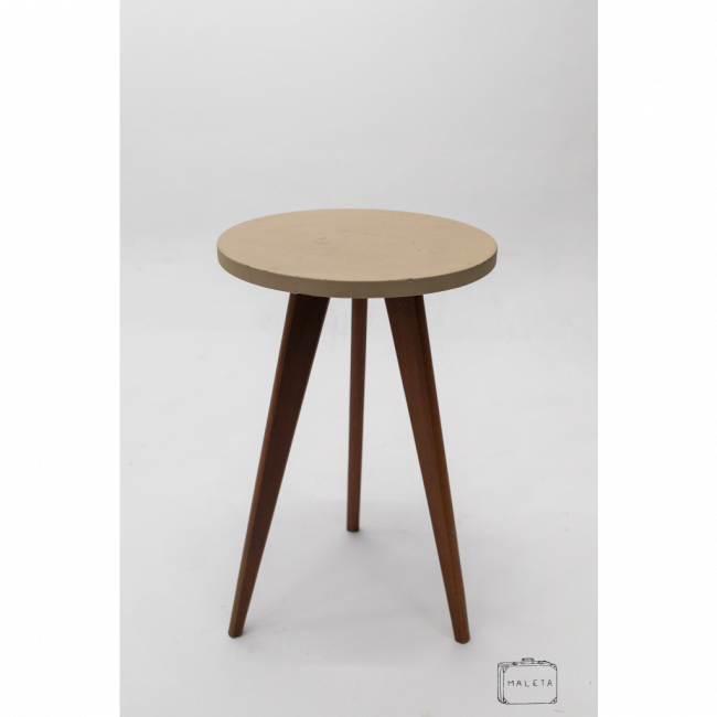 MESA LATERAL REDONDA TAMPO AREIA