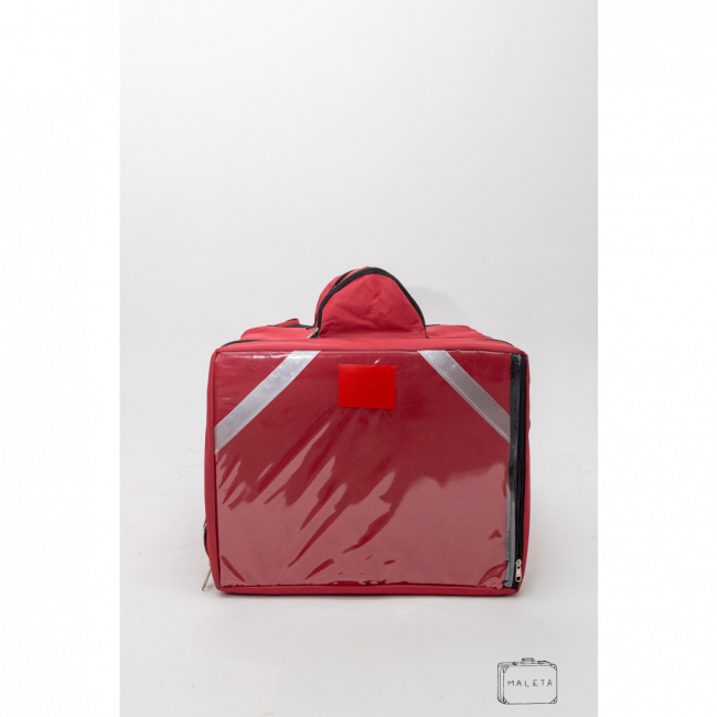 BAG DE ENTREGA VERMELHA PARA 01 GARRAFA