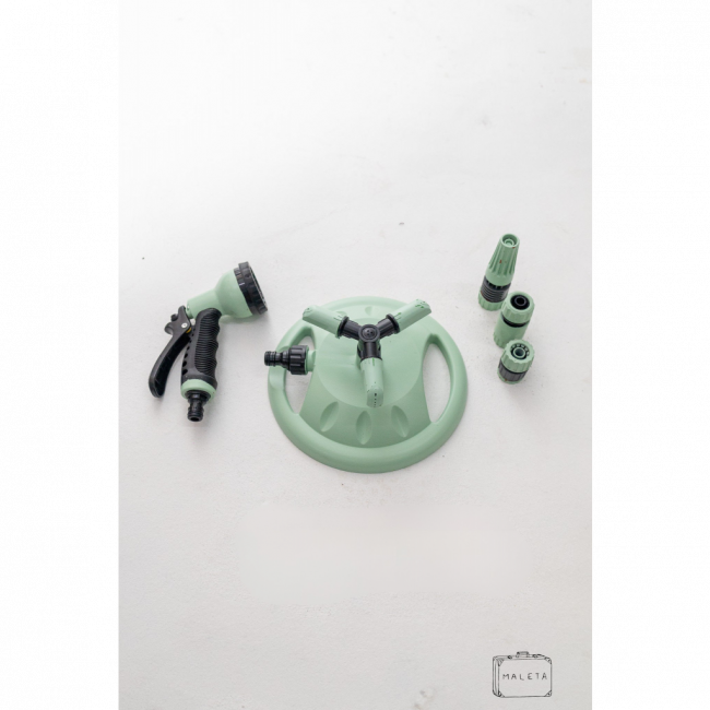 KIT IRRIGADOR COM ESQUIÇO VERDE MENTA COM 06 PEÇAS - LS