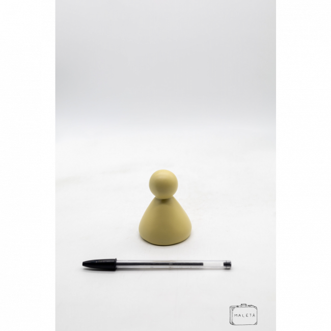 ESCULTURA MINIMALISTA FAMÍLIA MOSTARDA - PEQUENO