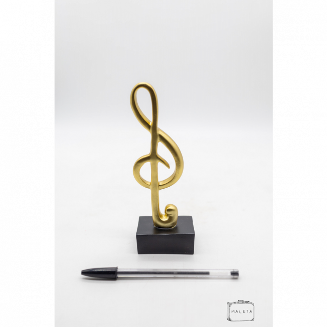 ADORNO CLAVE DE SOL DOURADO