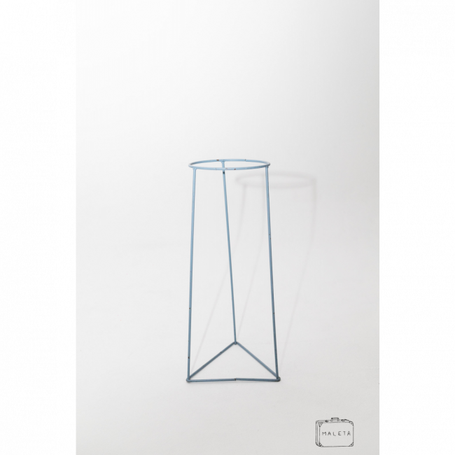 BASE PARA CACHEPÔ TRIANGULAR AZUL