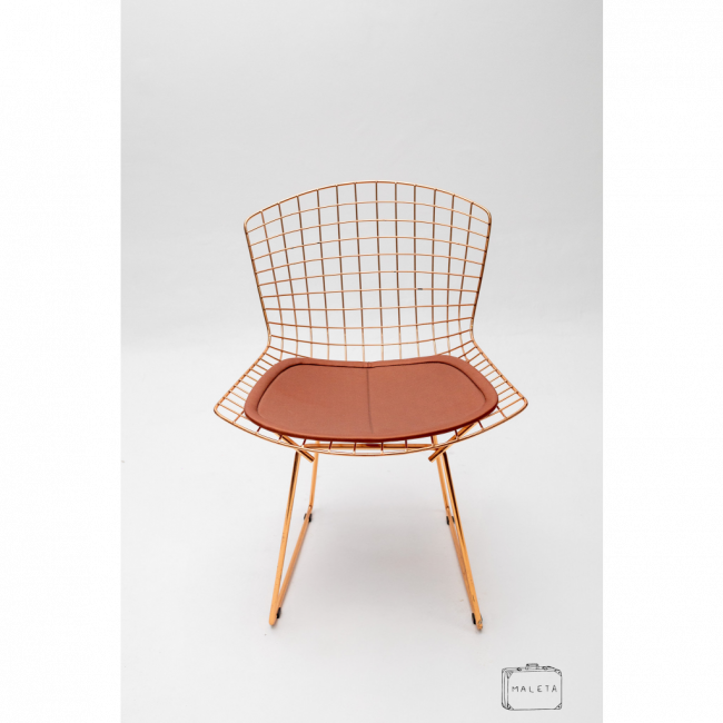 CADEIRA BERTOIA ROSE GOLD