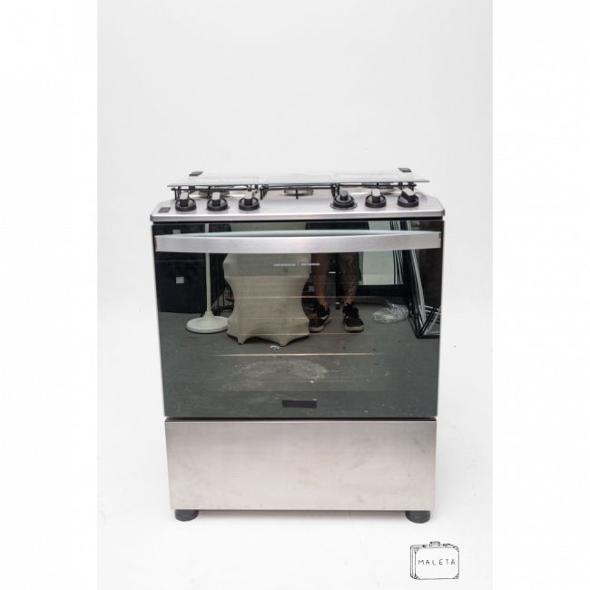 FOGÃO BRASTEMP INOX 06 BOCAS - L0,77XP0,63XA0,93
