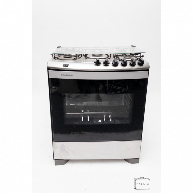 FOGÃO BRASTEMP INOX 06 BOCAS - L0,75XP0,65XA0,76