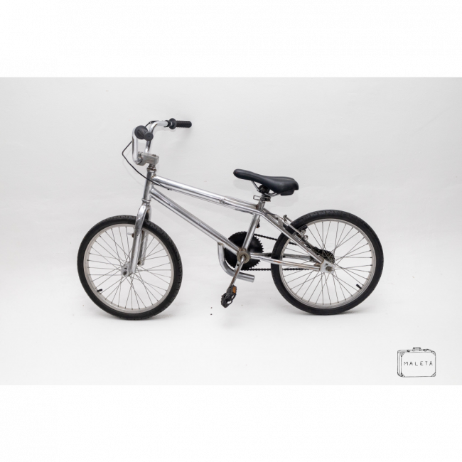 BICICLETA CROSS PRATA ARO 20