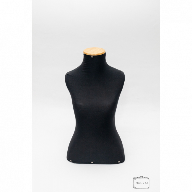 MANEQUIM BUSTO PRETO - A0,65