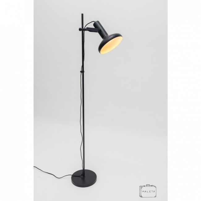 LUMINÁRIA DE PISO PRETA FAROLETE - A1,51