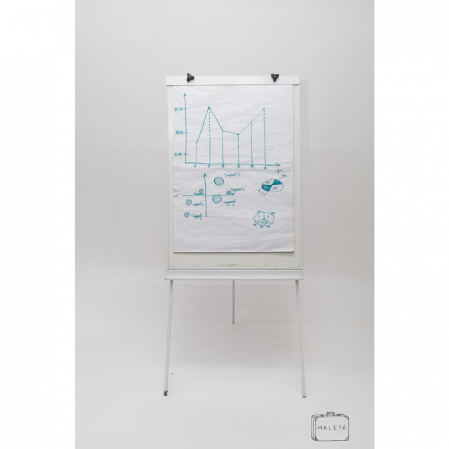 FLIP CHART BRANCO - L0,72XA1,64