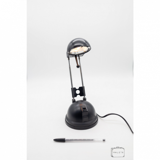 LUMINÁRIA DE MESA ARTICULADA PRETA FOSCA