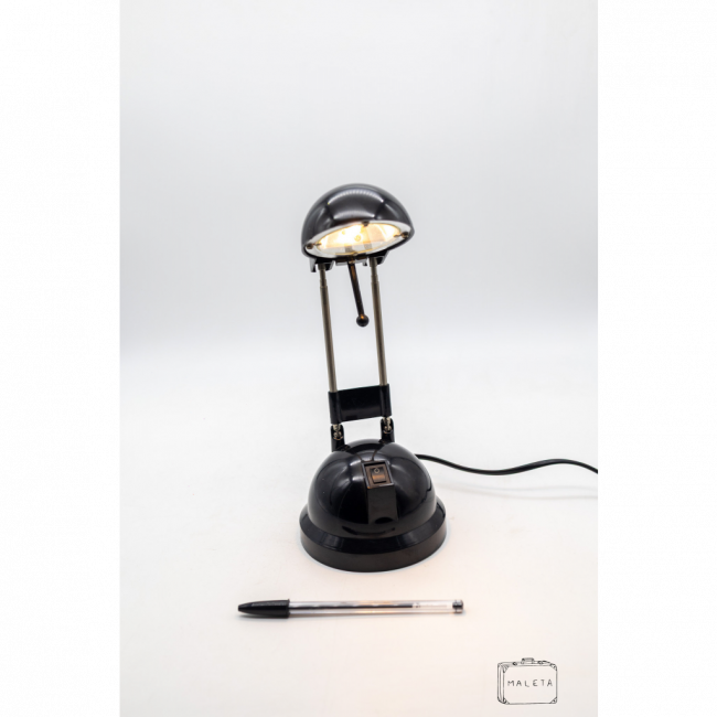 LUMINÁRIA DE MESA ARTICULADA PRETA BRILHANTE