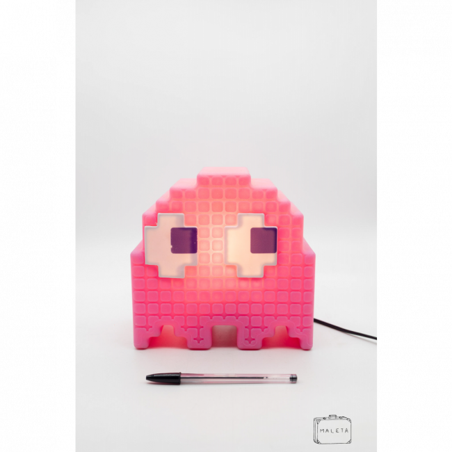 LUMINÁRIA DE MESA MOSTRINHO ROSA PACMAN