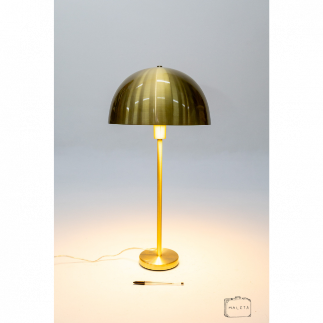 LUMINÁRIA DE MESA COGUMELO DOURADO - GRANDE