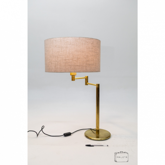 LUMINÁRIA DE MESA DOURADA ARTICULADA - EXTRA GRANDE