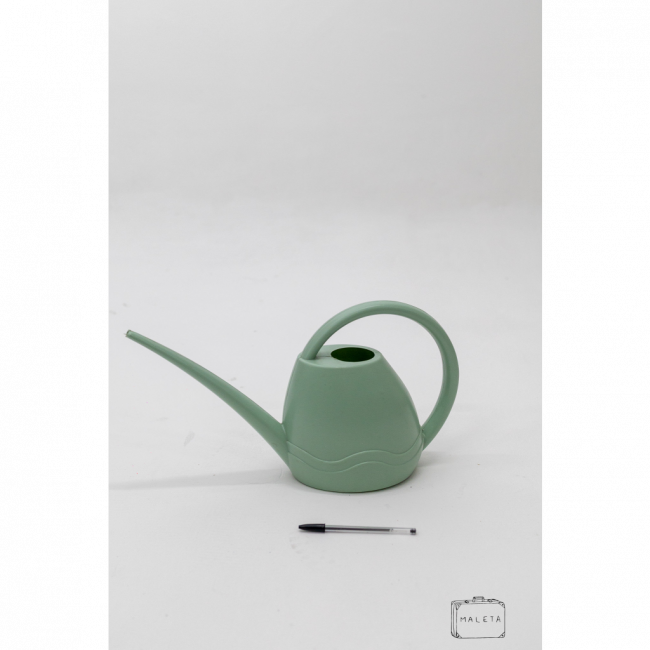 REGADOR DE PLÁSTICO VERDE MENTA - MÉDIO