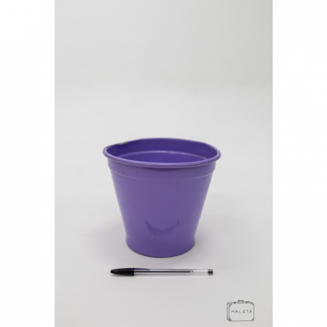 VASO DE METAL CÔNICO LILÁS