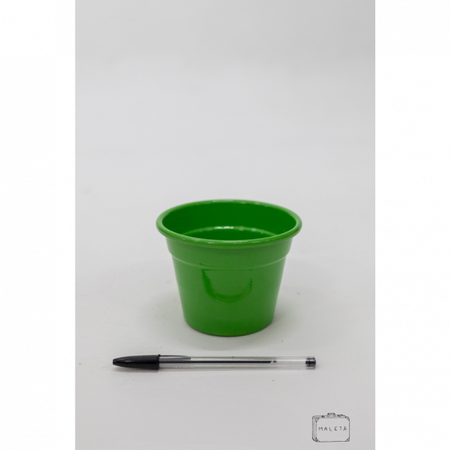 MINI VASO DE METAL VERDE