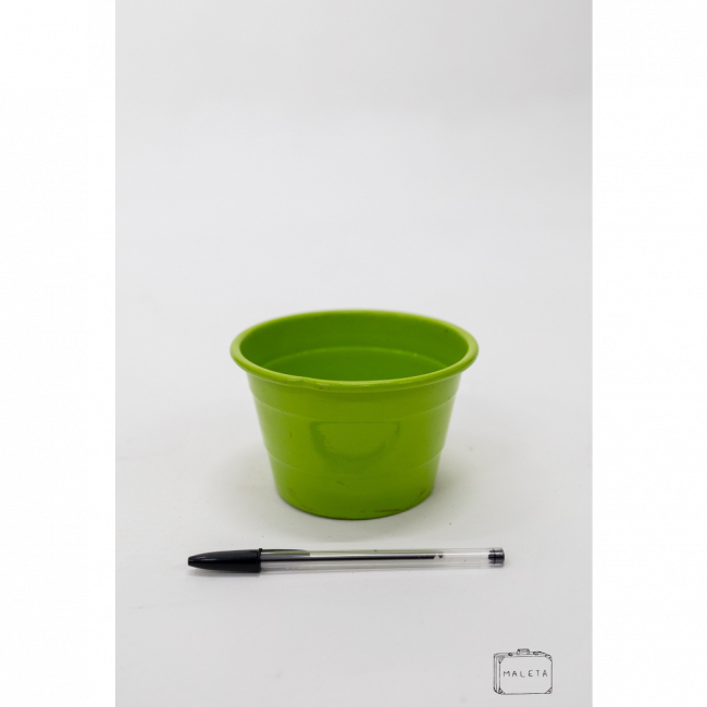 MINI VASO DE METAL VERDE LIMÃO