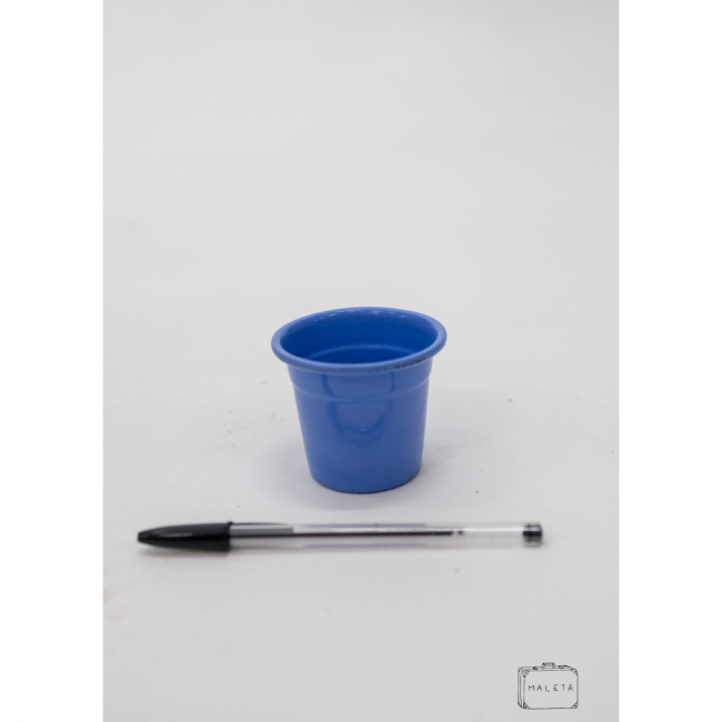 MINI VASO DE METAL AZUL CELESTE