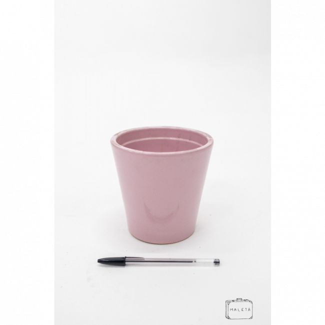 VASO DE CERÂMICA ROSA BEBÊ