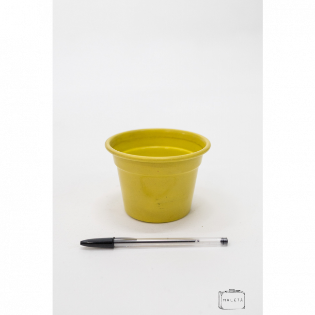 VASO CÔNICO AMARELO – MÉDIO