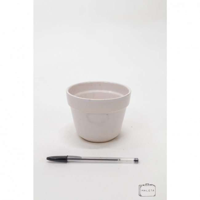 VASO DE CERÂMICA BRANCO