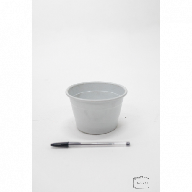 VASO DE METAL BRANCO