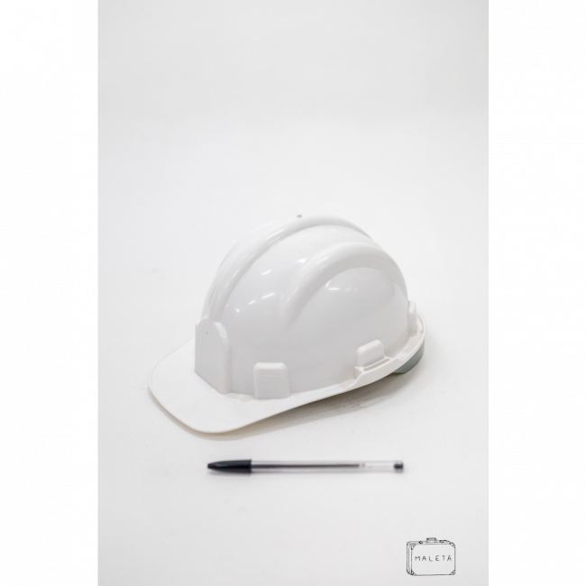 CAPACETE SEGURANÇA BRANCO COM CINTA