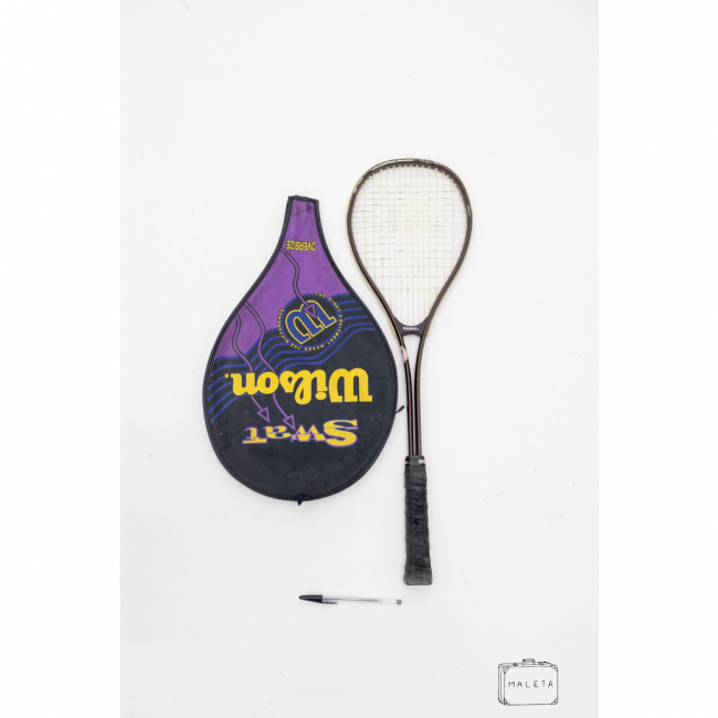 RAQUETE DE SQUASH MARROM COM CASE (WILSON)