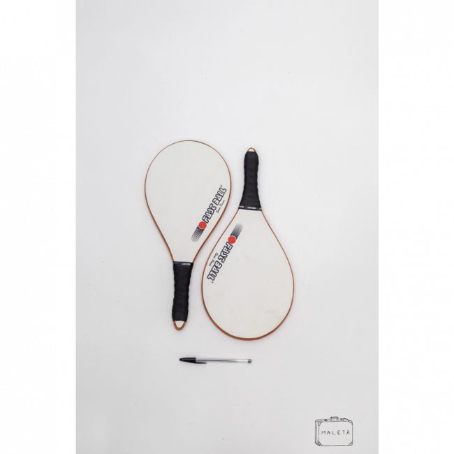 RAQUETE DE FRESCOBOL BRANCA (FAST BALL)