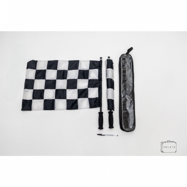 KIT COM 02 BANDEIRINHAS F1 PRETA E BRANCA