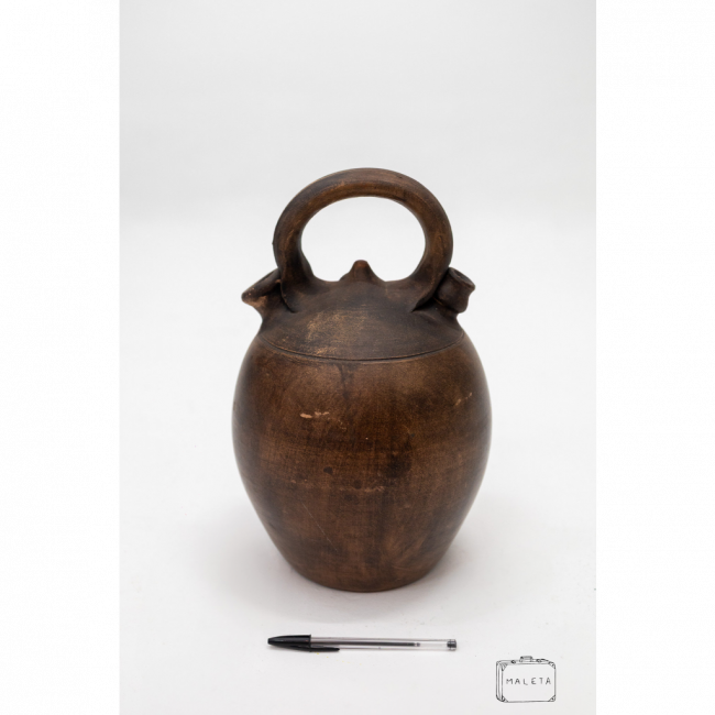 VASO JARRO BARRO AFRICANO MARROM